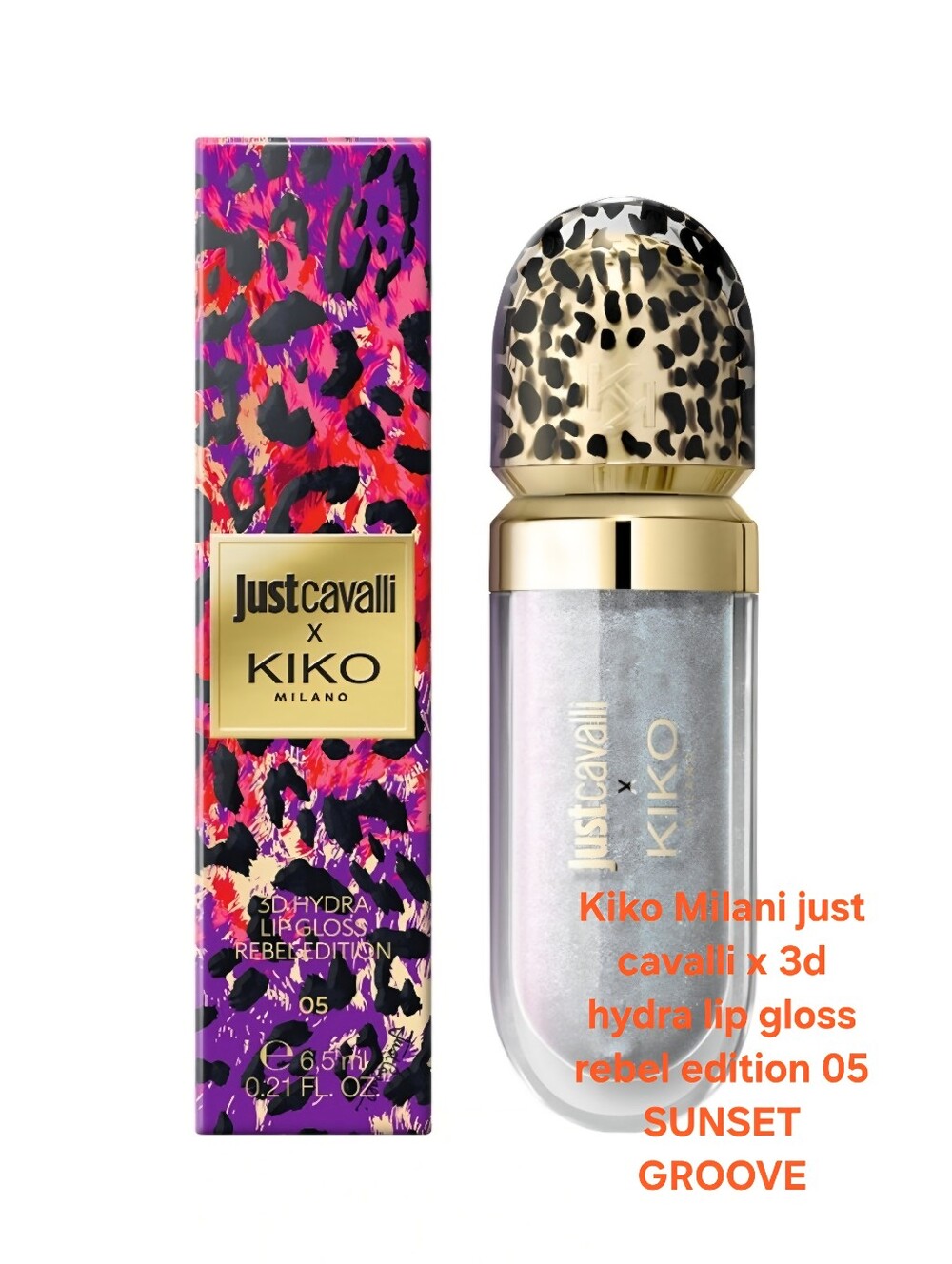 Kiko Milani just cavalli x 3d hydra lip gloss rebel edition 05 SUNSET GROOVE.